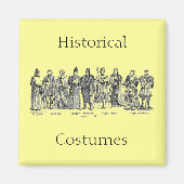 Historische Kostüme Magnet (Vorne)