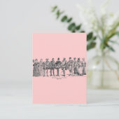 Historische Kostüme Postkarte (Stehend Vorderseite)