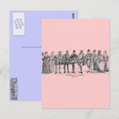 Historische Kostüme Postkarte (Vorne/Hinten)