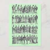 Historische Kostüme Postkarte (Vorderseite)