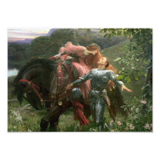 Historische Kunst "La Belle Dame Sans Merci" Fotodruck