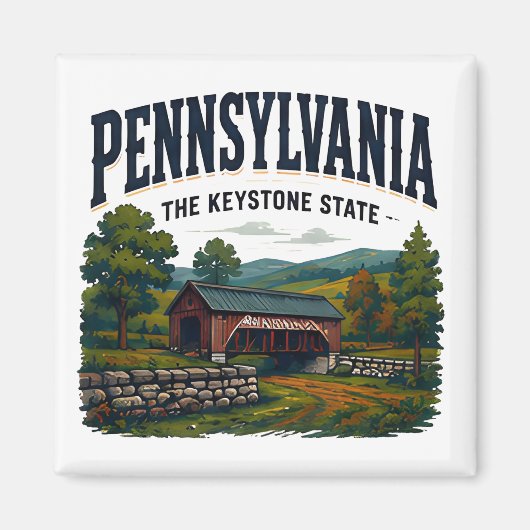 Historische Landschaft Pennsylvanias Magnet (Vorne)