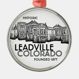 Historische Leadville Colorado alte Silbernes Ornament