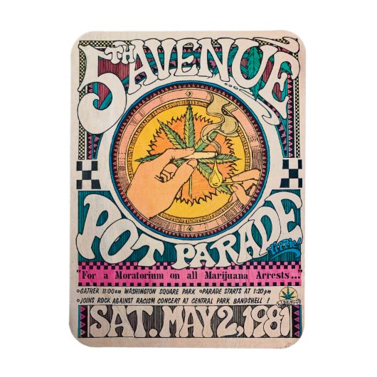 Historische Legalisierung der Pot Parade Weber Pos Magnet (Vertikal)