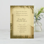 Historische Leuchtturm Mackinaw Stadt-Hochzeit Einladung (Stehend Vorderseite)