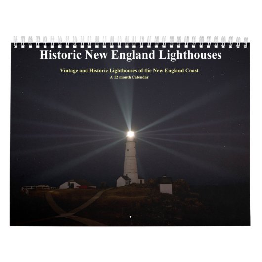 Historische Leuchttürme in New England Kalender (Titelbild)