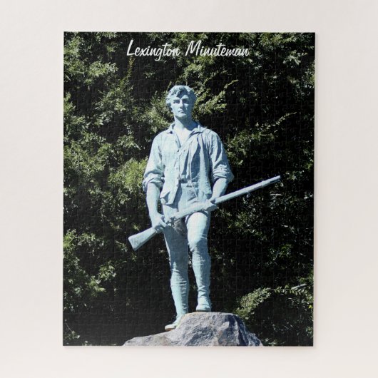 Historische Lexington Minuteman Statue Jigsaw Puzz Puzzle (Vertikal)