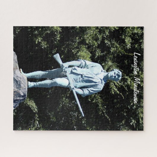Historische Lexington Minuteman Statue Jigsaw Puzz Puzzle (Horizontal)