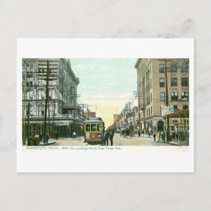 Historische Main Street, Houston, Texas Postkarte