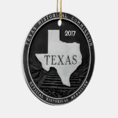 Historische Medallion von Texas Keramik Ornament (Rechts)