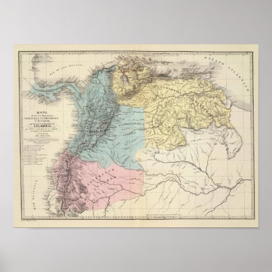 Historische Militärpläne Venezuelas Poster (Vorne)