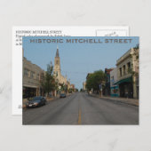 HISTORISCHE MITCHELL STREET Postkarte (Vorne/Hinten)
