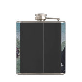 Historische mittelalterliche Ritter jouten auf Pfe Flachmann (Rückseite)