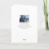 Historische mittelalterliche Ritter jouten auf Pfe Karte (Rückseite)