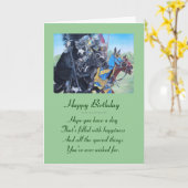 Historische mittelalterliche Ritter jouten auf Pfe Karte (Gelbe Blume)