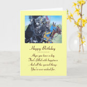 Historische mittelalterliche Ritter jouten auf Pfe Karte (Gelbe Blume)