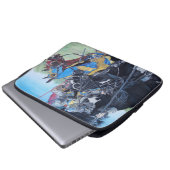 Historische mittelalterliche Ritter jouten auf Pfe Laptopschutzhülle (Vorne Knopf)