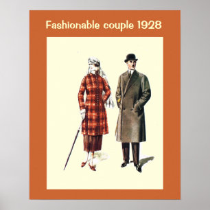 Historische Mode 1928 Poster