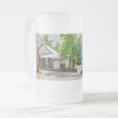 Historische Oark General Store Mattierte Tasse (Vorderseite Links)