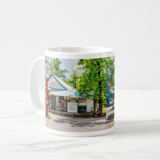 Historische Oark General Store-Tasse Kaffeetasse (Vorderseite Links)