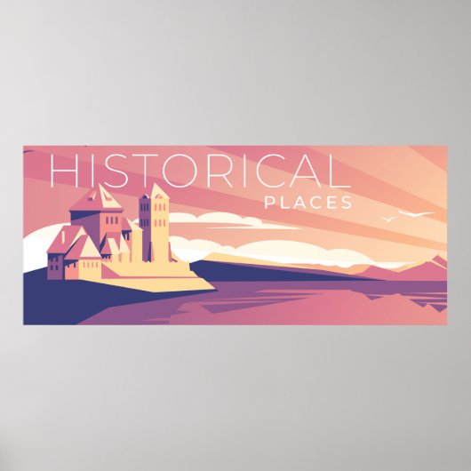 Historische Orte Poster (Vorne)