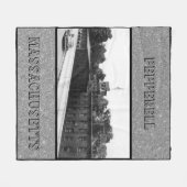 Historische Papiermühle in Pepperell Massachusetts Fleecedecke (Vorderseite (Horizontal))