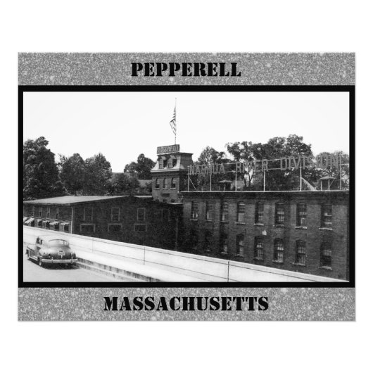 Historische Papiermühle in Pepperell Massachusetts Fotodruck (Vorne)