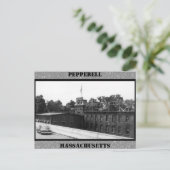 Historische Papiermühle in Pepperell Massachusetts Postkarte (Stehend Vorderseite)