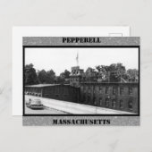 Historische Papiermühle in Pepperell Massachusetts Postkarte (Vorne/Hinten)