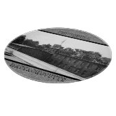 Historische Papiermühle in Pepperell Massachusetts Schneidebrett (Ecke)