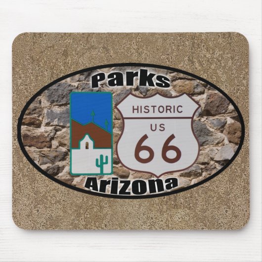 Historische Parks Arizona US-Weg-66 Mousepad (Vorne)