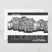 Historische Placerville California Altstadt Postka Postkarte (Vorne/Hinten)