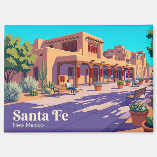 Historische Plaza von Santa Fe USA Magnet