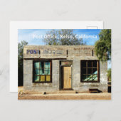 Historische Post in Kelso Kalifornien Postkarte (Vorne/Hinten)