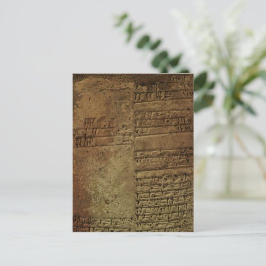 Historische Postkarten "Sumerian Cuneiform Writing (Stehend Vorderseite)