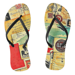 Historische Postreise Badesandalen