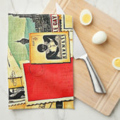 Historische Postreise Geschirrtuch (Viertel Falte)