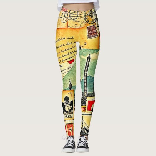 Historische Postreise Leggings (Vorderseite)