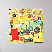 Historische Postreise Leinwanddruck (Vorderseite)