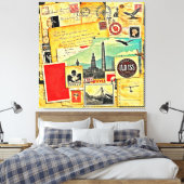 Historische Postreise Leinwanddruck (Insitu (Schlafzimmer))
