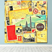 Historische Postreise Leinwanddruck (Insitu (Holzboden))