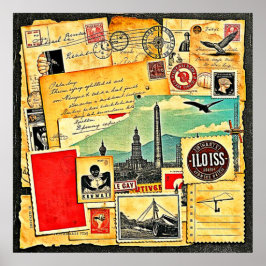 Historische Postreise Poster