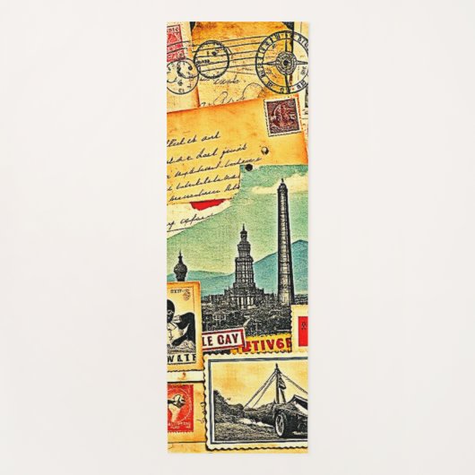 Historische Postreise Yogamatte (Vorderseite)