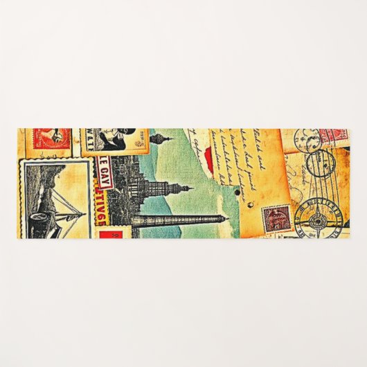 Historische Postreise Yogamatte (Vorderseite (Horizontal))
