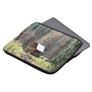 Historische Potato Creek Holzhütte...... Laptopschutzhülle