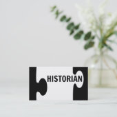 Historische Puzzle Piece Business Card Visitenkarte (Stehend Vorderseite)