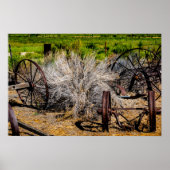 Historische Ranch-Räder Poster (Vorne)