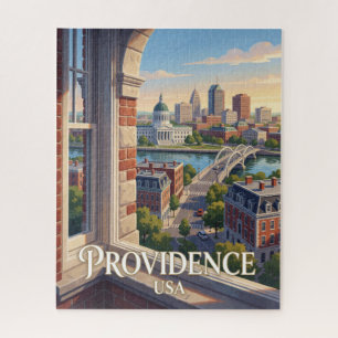 Historische Reise nach Providence Rhode Island Puzzle