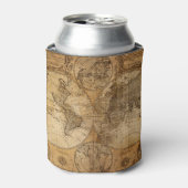 Historische Reise: Weltkarte 1746 Dosenkühler (Kanne Vorderseite)