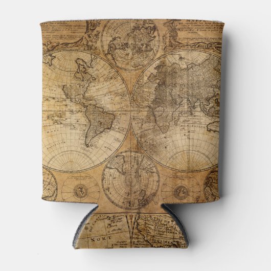 Historische Reise: Weltkarte 1746 Dosenkühler (Vorderseite)